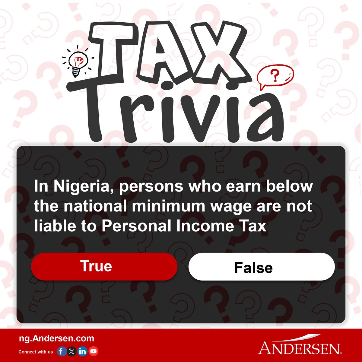 AndersenNigeria's tweet photo. #TaxTrivia #TaxTuesday #DidYouKnow #NigeriaTax #AndersenTax https://t.co/EqkoojnWSZ