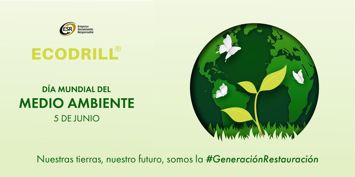 EcodrillMining's tweet photo. 5 de Junio Día Mundial del Medio Ambiente
Nuestras Tierras, Nuestro Futuro
#somoslageneracionrestauracion
#ECODRILL #ESR #MedioAmbiente https://t.co/bBn7XmXBSm