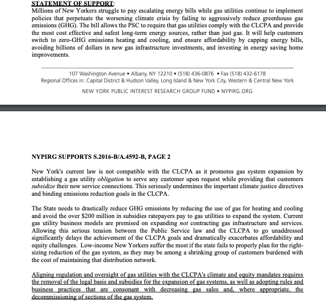 NYPIRG's tweet photo. This week, @NYPIRG sent a memo in support of the #NYHEAT Act to the @NYSA_Majority to urge the Assembly to pass the HEAT Act this session for clean heat, lower bills, and healthier homes ⬇️⬇️⬇️ https://t.co/WUYe9anihn