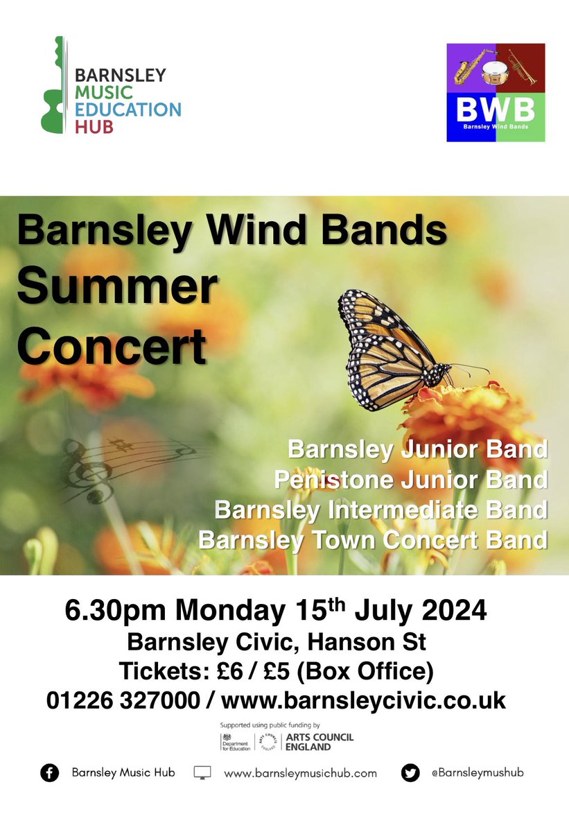 Barnsley Wind Bands (@barnswindbands) on Twitter photo Tickets on sale <a href="/BarnsleyCivic/">Barnsley Civic</a> and selling fast, so please don’t miss out! civicbarnsley.ticketsolve.com/ticketbooth/sh… Tickets on sale <a href="/BarnsleyCivic/">Barnsley Civic</a> and selling fast, so please don’t miss out! civicbarnsley.ticketsolve.com/ticketbooth/sh…