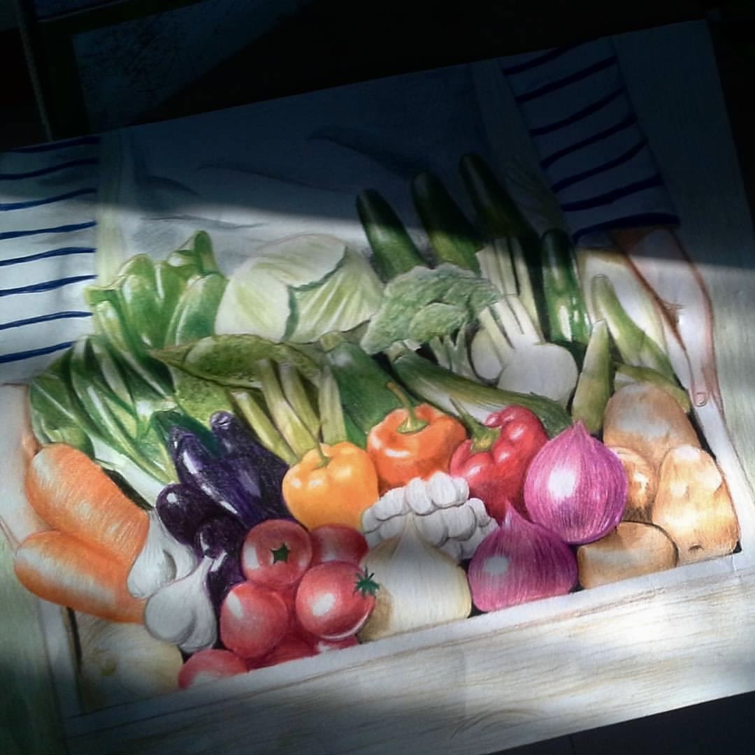 ลองขุดงานดรออิ้งกับสีไม้เมื่อชาติปางก่อนดู (ประมาณ7-8ปีที่แล้ว)