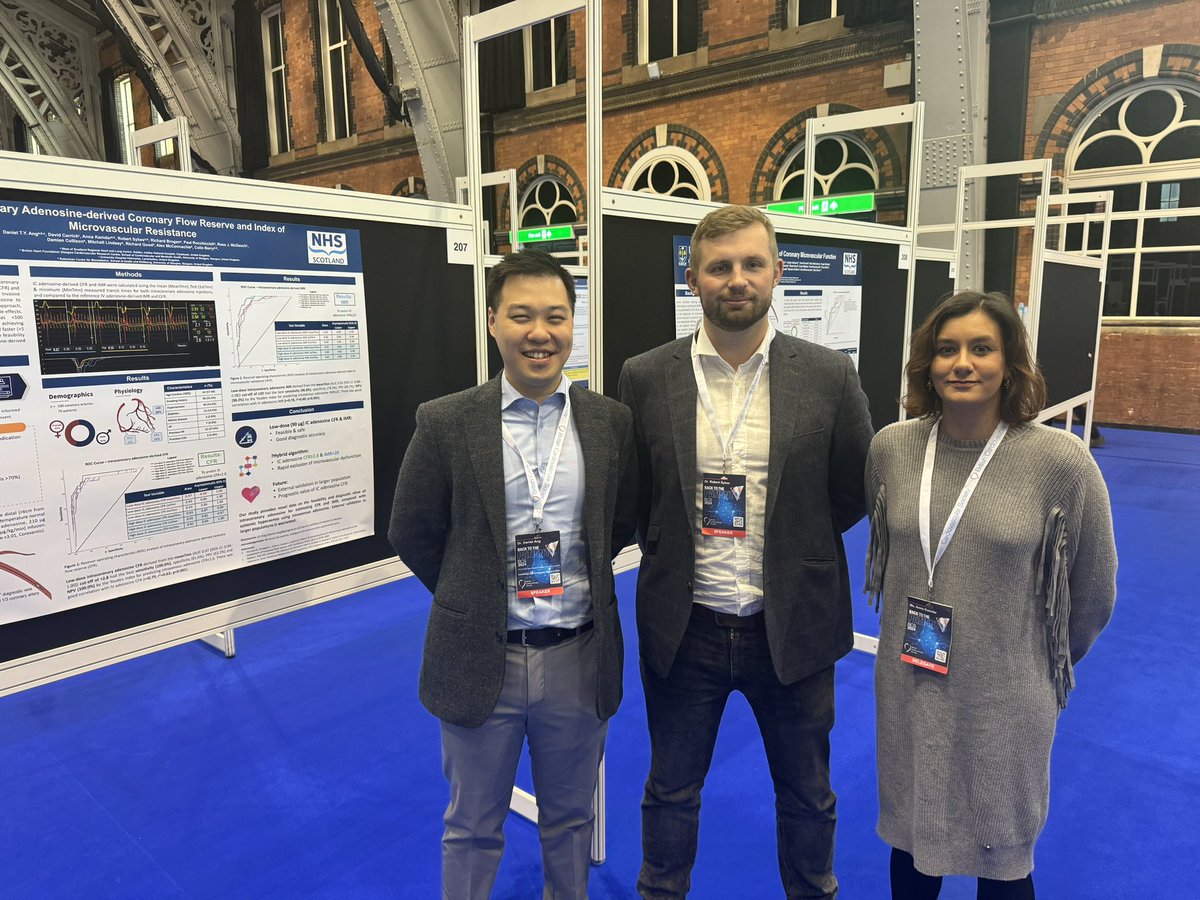 Daniel Ang (@danieltyang) on Twitter photo Proud to present our work on intracoronary adenosine- and contrast-derived microvascular function tests at #BCS2024 <a href="/BritishCardioSo/">British Cardiovascular Society</a> <a href="/ColinBerryMD/">Colin Berry</a> #INOCA
Now for the long trek back up north… Proud to present our work on intracoronary adenosine- and contrast-derived microvascular function tests at #BCS2024 <a href="/BritishCardioSo/">British Cardiovascular Society</a> <a href="/ColinBerryMD/">Colin Berry</a> #INOCA
Now for the long trek back up north…