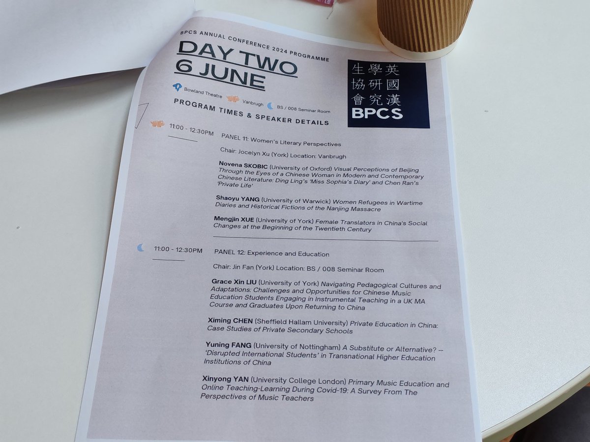 Lovely first day at the #BPCS’s 2024 annual conference. Will be excited to see some friendly faces at my presentation tomorrow👀