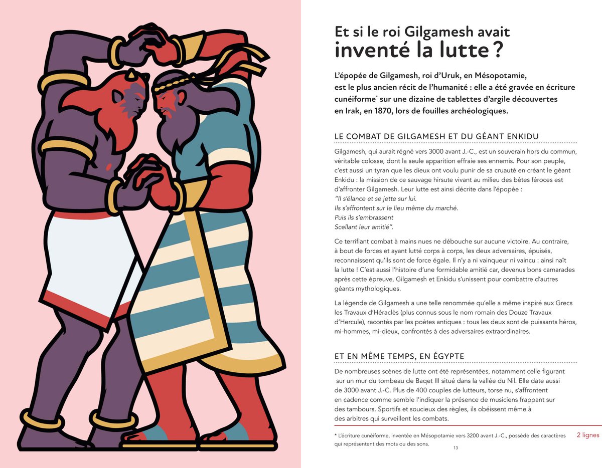 C'était l'année où jamais !
Quelle joie de présenter "Il était une fois le sport" !
Des illustrations épatantes de Ruben Gérard... Et des textes plutôt chouettes aussi 😉 !
A vous de voir et de me raconter ?
<a href="/Inrap/">Inrap</a> <a href="/ActesSud/">Actes Sud</a> <a href="/Inrap_ActuCIF/">Actualités Inrap Centre et Île-de-France</a> <a href="/S_Bachmeyer/">Sandrine Bachmeyer</a> <a href="/rubsy_g/">Ruben GERARD</a> <a href="/Paris2024/">Paris 2024</a>