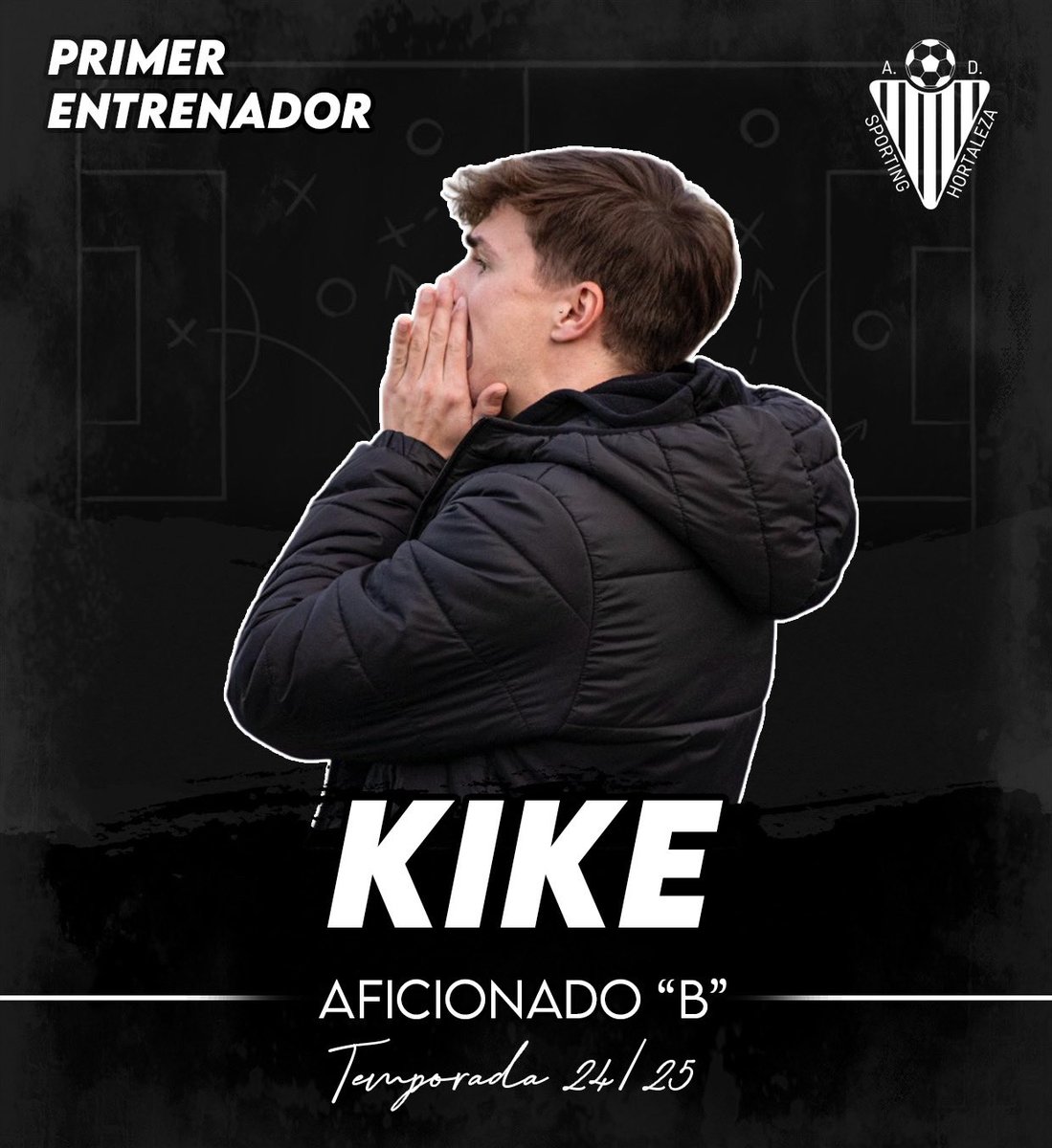 SportingDeHorta's tweet photo. 👨🏻‍🏫 | 𝐀𝐅𝐈𝐂𝐈𝐎𝐍𝐀𝐃𝐎 “𝐁”

Juventud, pasión, ambición. Un hombre de la casa para el gran reto del filial. Kike Lagunero (@kikinho_3) será el primer entrenador para la temporada 24/25.

¡Toda la suerte del mundo en esta nueva aventura! #SomosSporting⚽️🔵 https://t.co/z79tkpIcqF