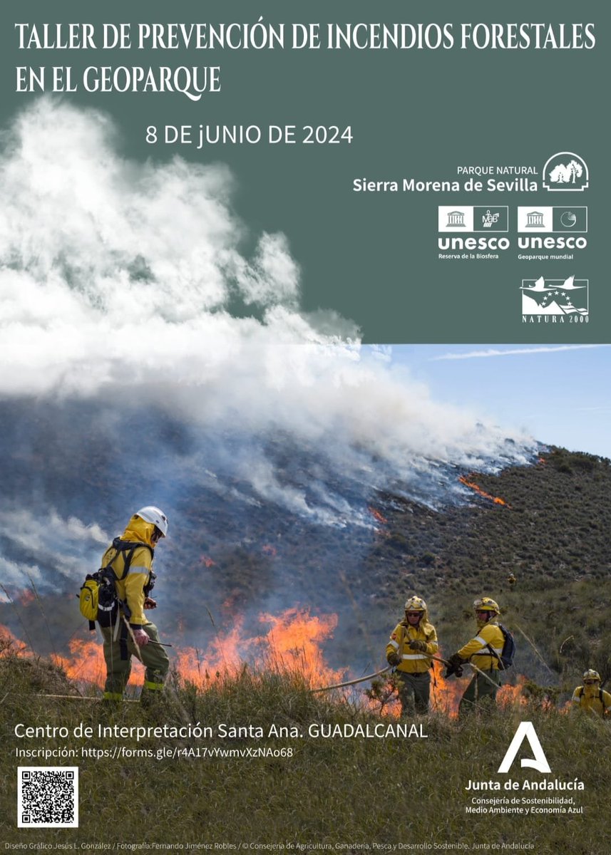 Plan_INFOCA's tweet photo. 8 DE JUNIO | Taller de prevención de incendios forestales en el Geoparque. https://t.co/ZMShIzSPAR