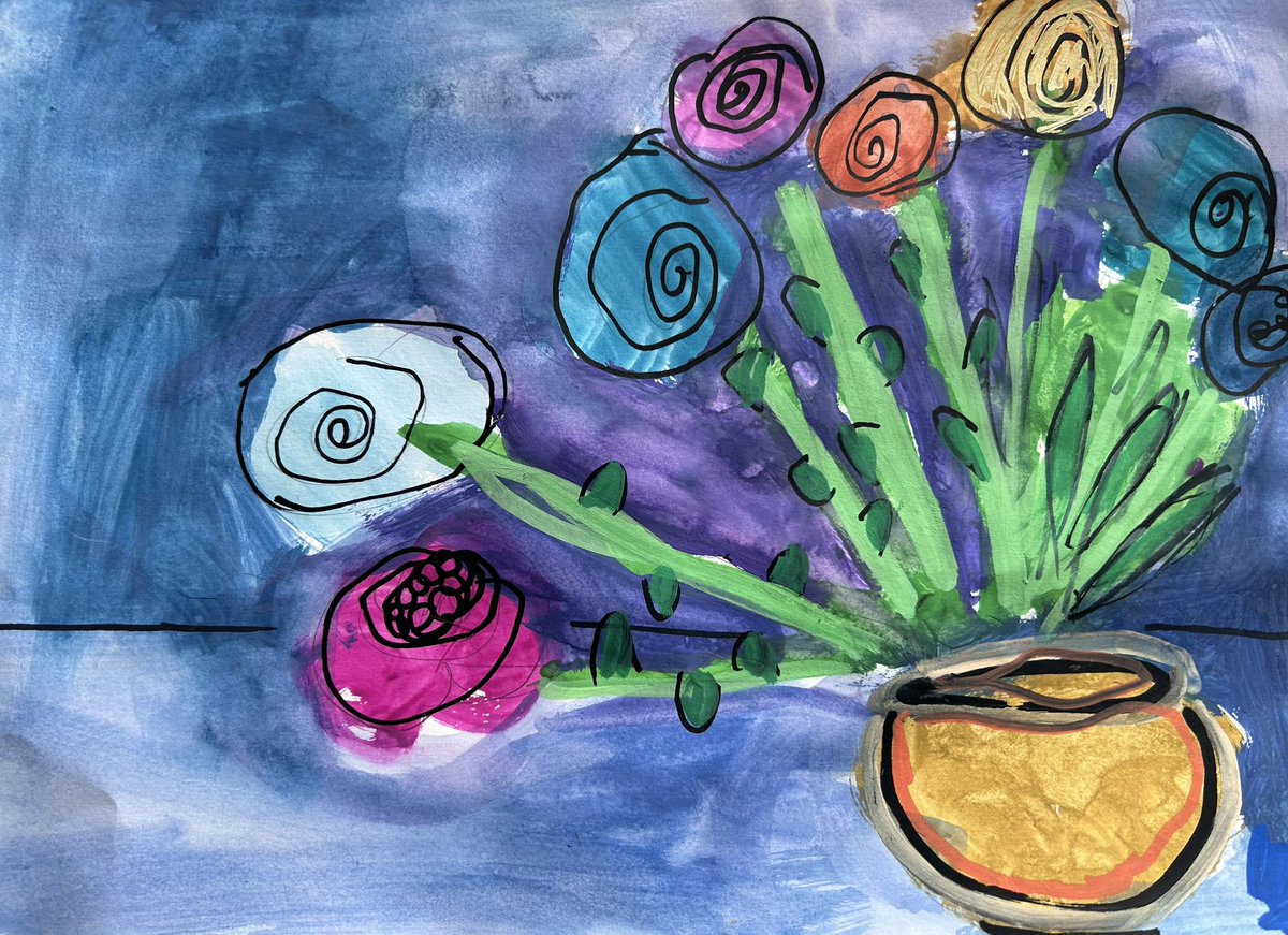 StGabsJuniors's tweet photo. Year 3 were inspired by all the beautiful spring flowers around the school grounds and painted these colourful pictures in Art @StGabrielsNews #JuniorArt #painting #mixedmedia https://t.co/WT4sESFZTz