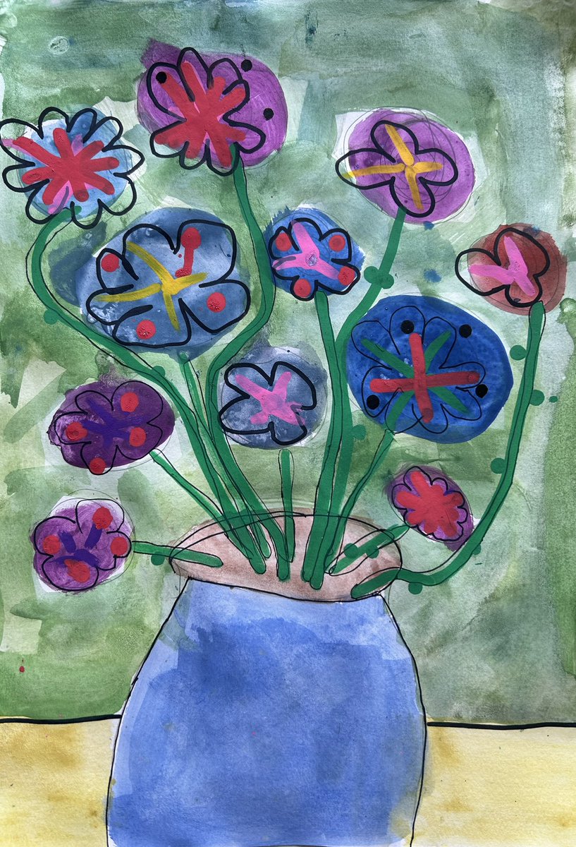 StGabsJuniors's tweet photo. Year 3 were inspired by all the beautiful spring flowers around the school grounds and painted these colourful pictures in Art @StGabrielsNews #JuniorArt #painting #mixedmedia https://t.co/WT4sESFZTz