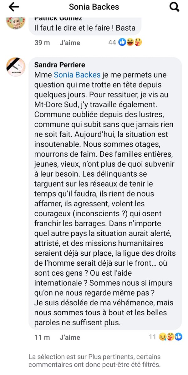 ericosx's tweet photo. Dans n'importe quel autre pays que la #NouvelleCalédonie la situation aurait alerté, attristé, et des missions humanitaires seraient déjà sur place, la ligue des droits de l'homme serait déjà sur le front... où sont ces gens ? Sommes nous si impurs qu'on ne nous regarde même pas? https://t.co/d56CjPA7q5