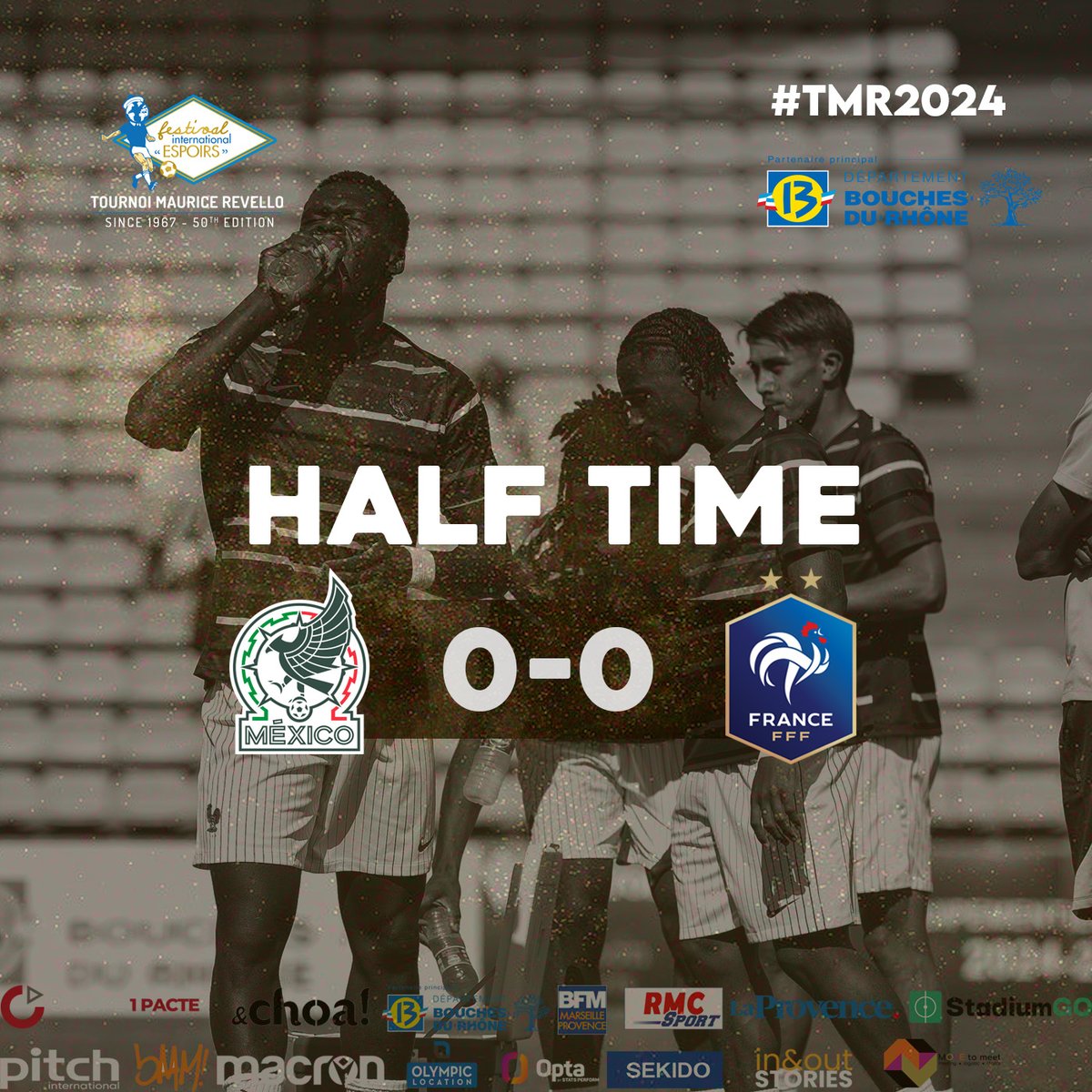 TournoiMRevello's tweet photo. โฑ๏ธ45' | #MEXFRA
Both teams failed to open the score in the first half.
๐ฒ๐ฝ MEXICO (@miseleccionmx) 0โฃ-0โฃ ๐ซ๐ท FRANCE (@equipedefrance)
#TMR2024 https://t.co/qcB8h8jFsR