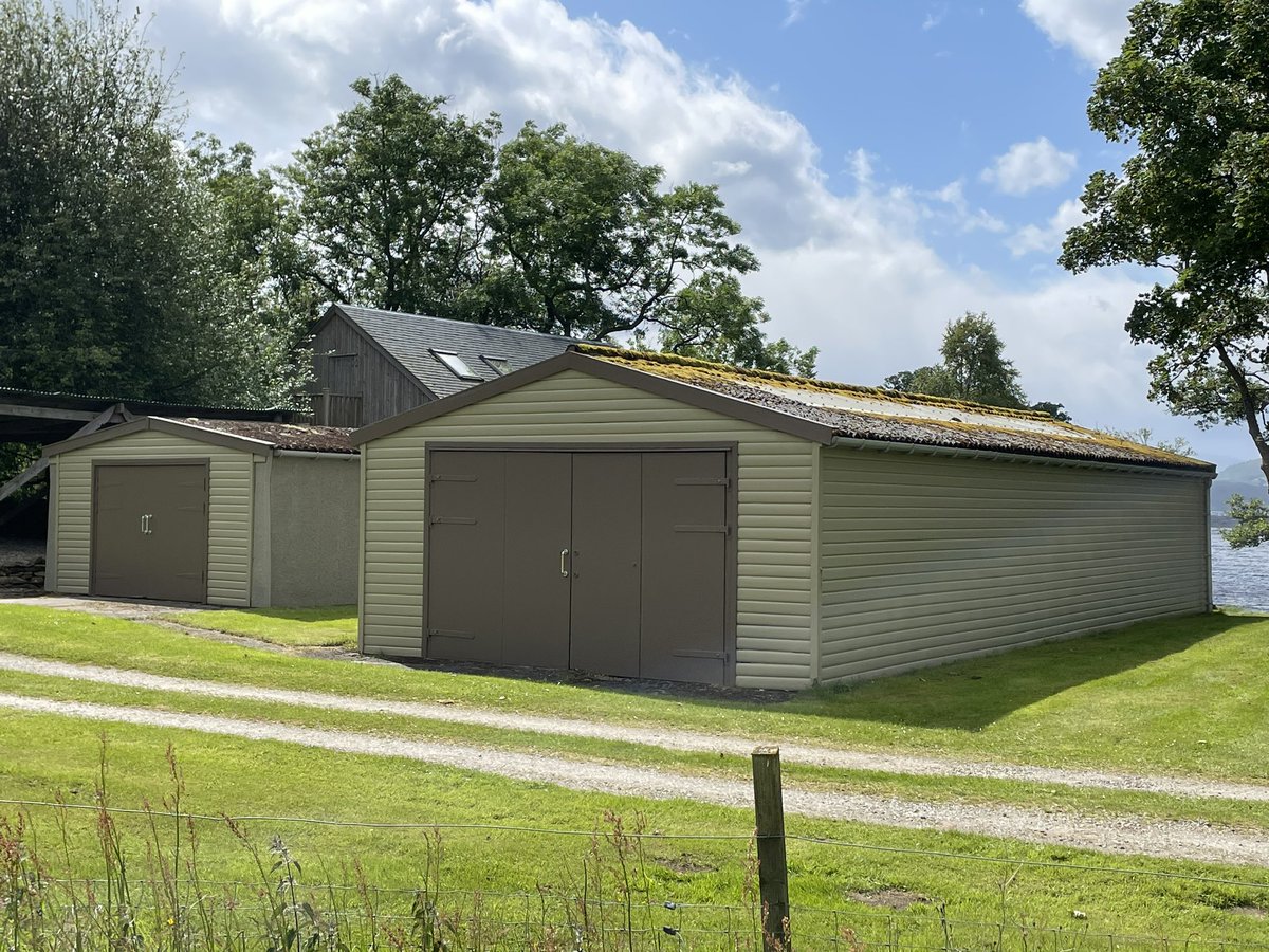We have this week completed these two wonderful boat houses that look into #lochtay. <a href="/ZinsserUK/">Zinsser UK</a> products used on this.