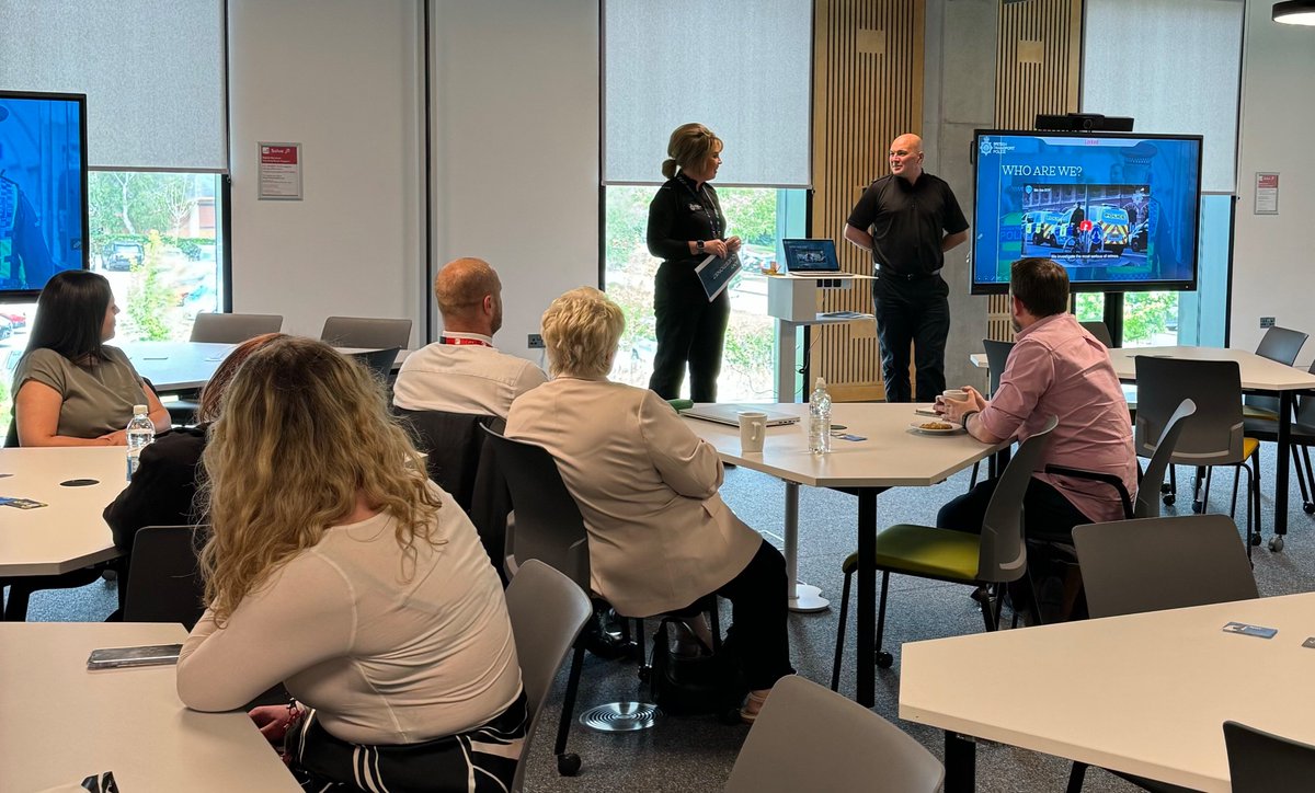 Today two of our officers have been to the  VAWG forum at Staffordshire university giving a presentation about BTP and how we  protect women and girls whilst on the rail network