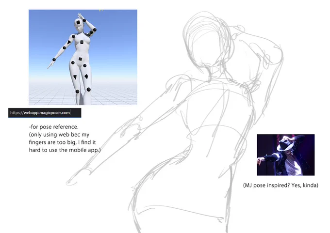 Clorinde drawing process1/2 