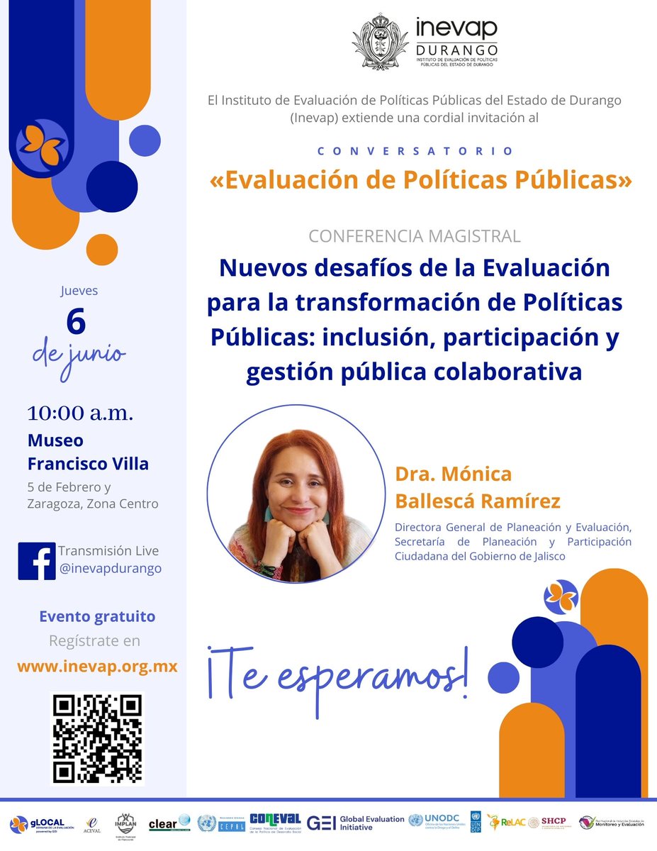 inevap_dgo's tweet photo. ¡Solo falta 1 día!
#gLOCAL2024 | «Evaluación de Políticas Públicas» https://t.co/nhCABgAwXU