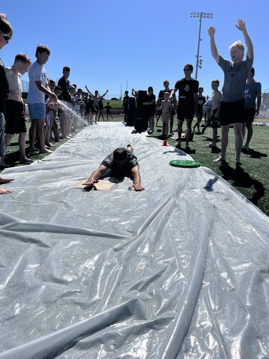 LNWBaseball's tweet photo. LNW Baseball Camp 2024 a SUCCESS✅

Thanks for being here to have fun the Falcon Way. Special thanks to all our current players who gave time to ensure the next generation of Falcons had a GREAT 3 days. 

Thanks to Coach Zillig who organized the best slip n slide to end camp‼️ https://t.co/z35mBYtVZ2