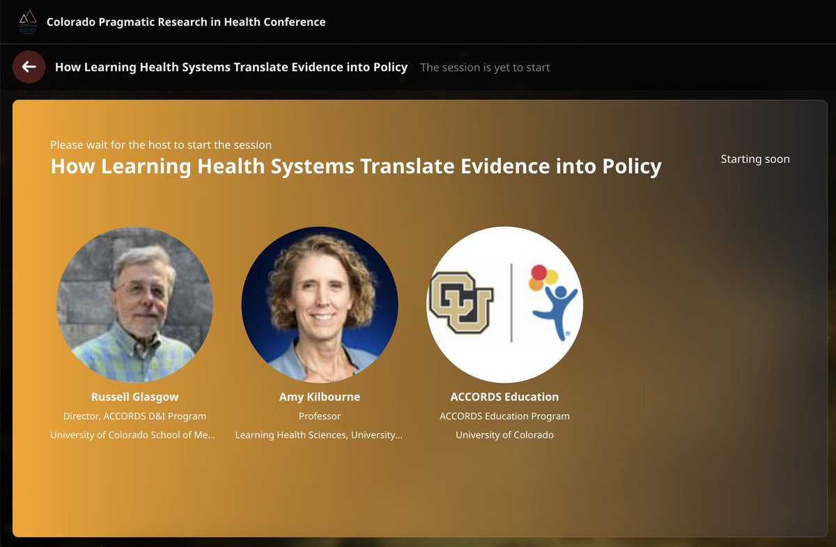 COPRH Con (@coprhcon) on Twitter photo It is almost time for our opening keynote with Amy Kilbourne, PhD, MPH š It is almost time for our opening keynote with Amy Kilbourne, PhD, MPH š
