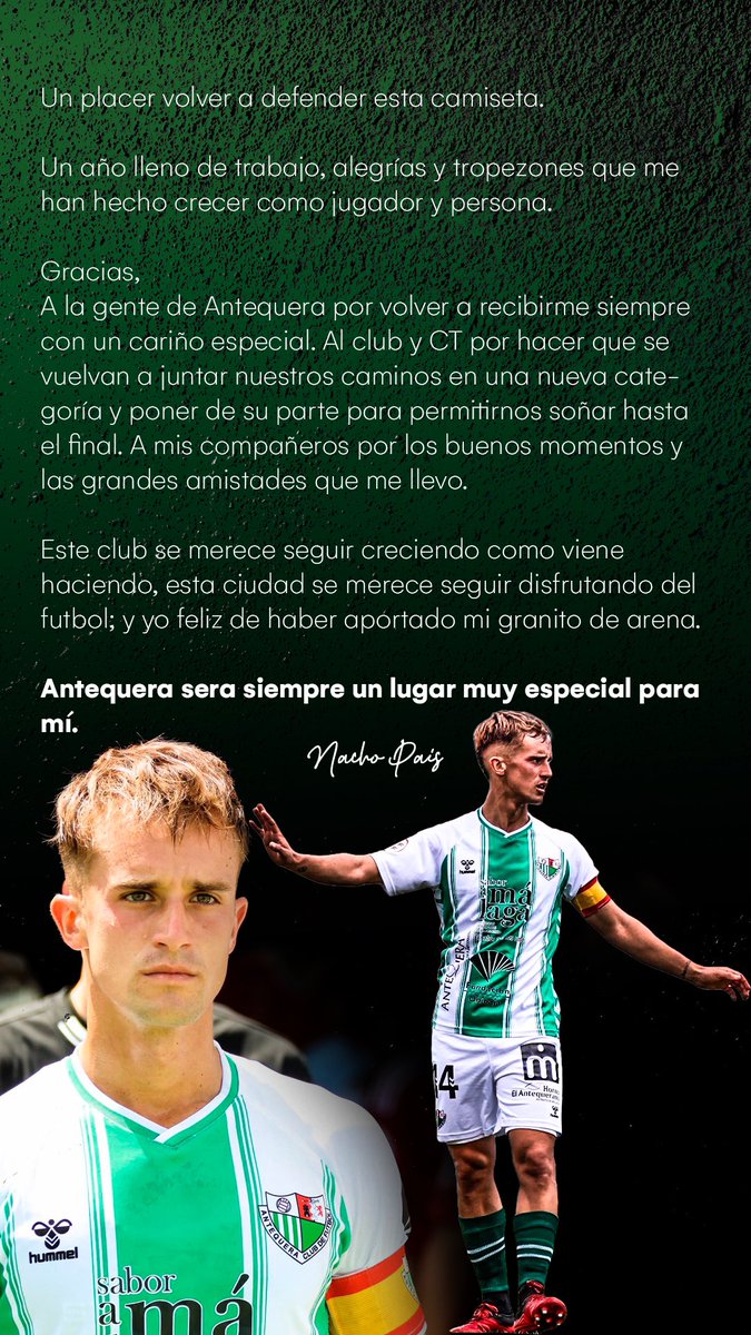 Gracias Antequera..💚🤍⚽️