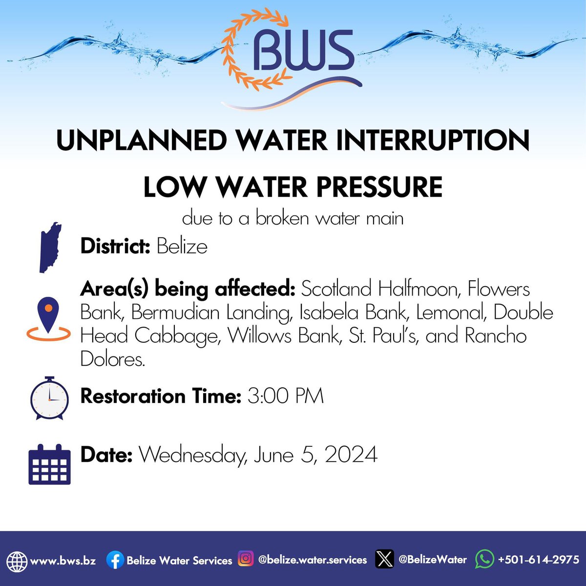 Belize Water Services tweet media