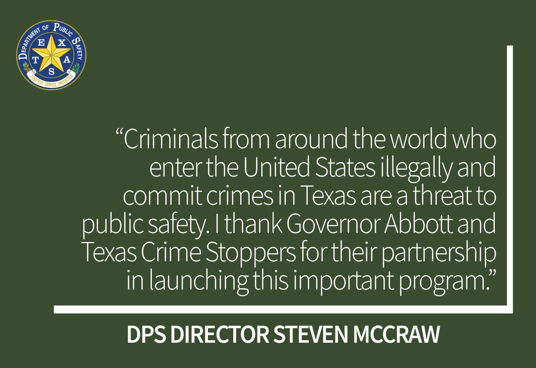 TxDPS's tweet photo. NEW: @TxDPS, in partnership with @GovAbbott, launched Texas' 10 Most Wanted Criminal Illegal Immigrants List.
This effort enlists the public's help to locate and apprehend repeat offenders who are in the US illegally and wanted for a variety of crimes.
Read the full announcement: https://t.co/AVccrTqTjd