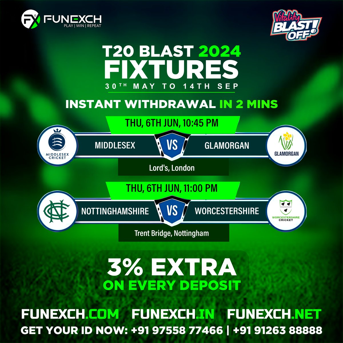 funexchofficial's tweet photo. Join FunExch, India's #1 Gaming Platform! 🇮🇳

✨ Dive into excitement with over 1000+ live casino games, from timeless classics to the latest releases.

💰 Special Offer: Enjoy a 3% bonus on every deposit—get more for your money! 🤑

📲 Auto Register 👇
🌐 https://t.co/eTLH2xpj64 https://t.co/qn1E1qY3v3