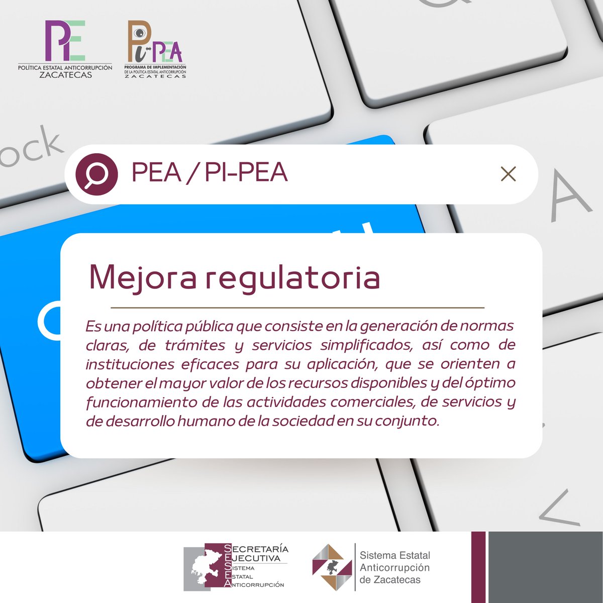 Sesea_Zacatecas's tweet photo. ¡Bienvenidos a la sección: Definiciones de la #PEA y del #PiPEA! 📚
¿Listos para sumergirse en el fascinante mundo de la Política Estatal Anticorrupción de Zacatecas?
🔎📘Definición del día: "Mejora regulatoria". https://t.co/v6n5JPXhKy