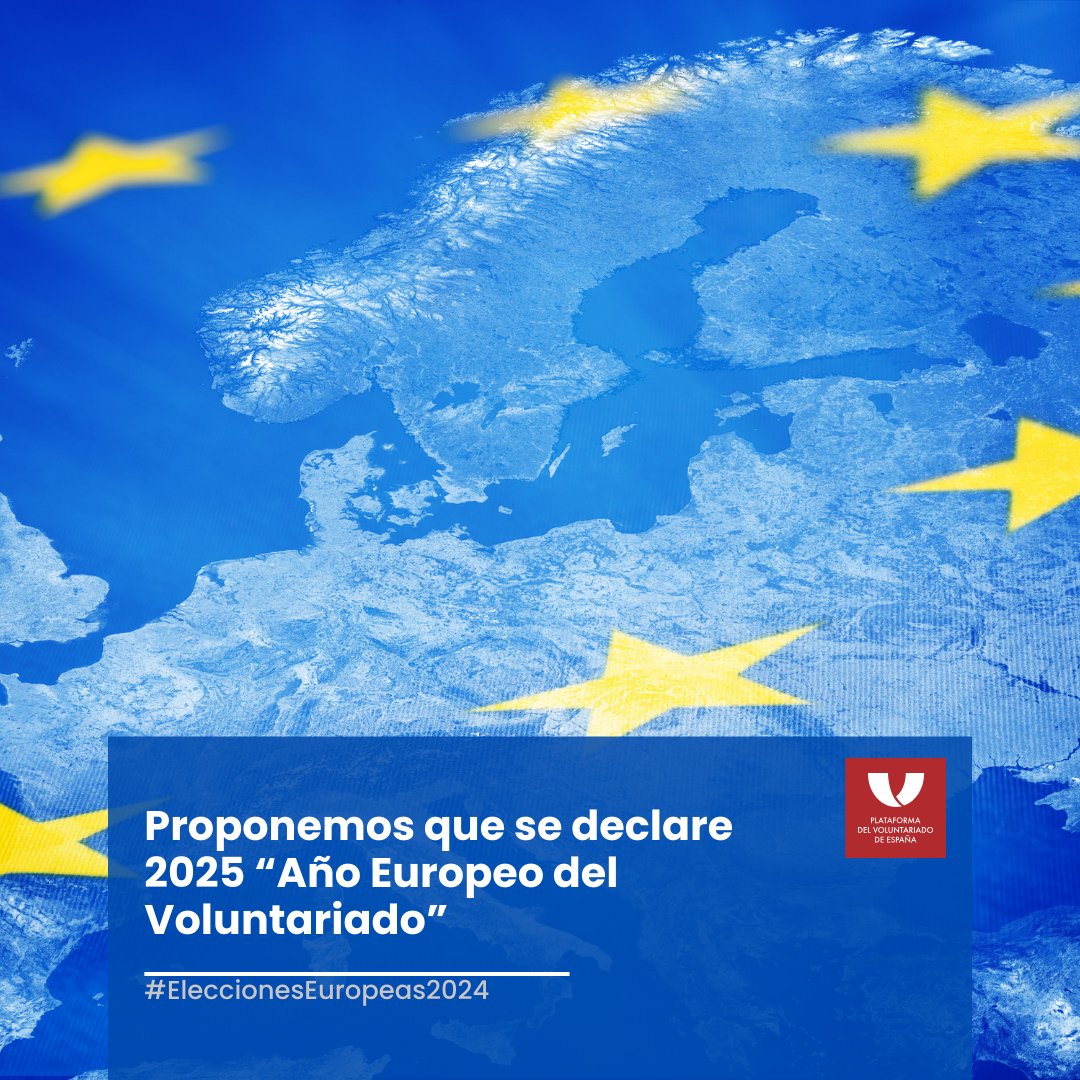 Proponemos que se declare 2025 “Año Europeo del Voluntariado” para que la labor voluntaria sea visible entre la ciudadanía europea. #EleccionesEuropa #CompromisoSocial #EscucharAlVoluntariado #Europeas24 #DiscursoDeLaSolidaridad <a href="/PSOE/">PSOE</a> <a href="/ppopular/">Partido Popular</a> <a href="/sumar/">Sumar</a> <a href="/vox_es/">VOX 🇪🇸</a>