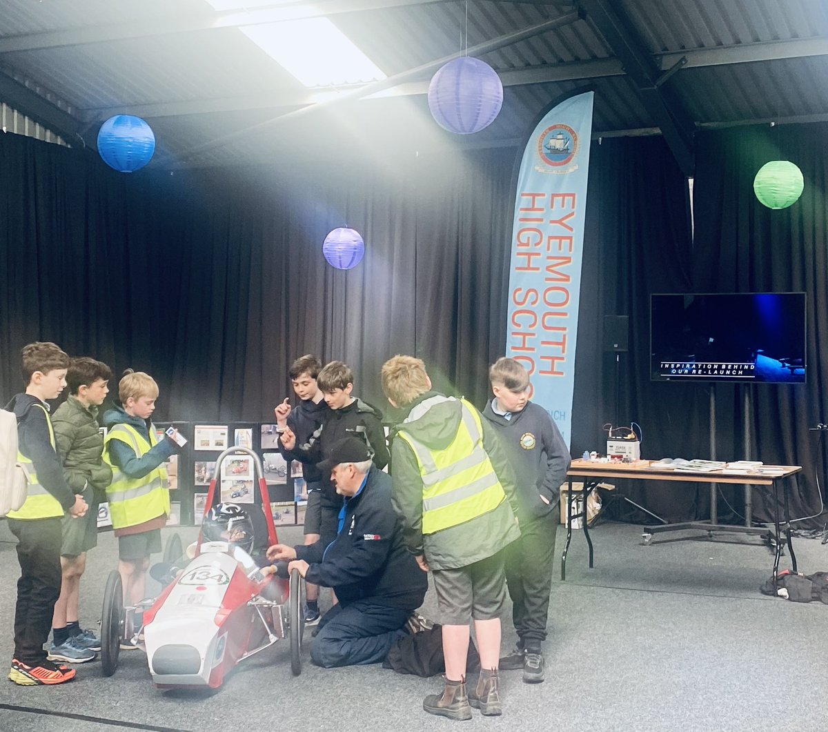 More partners working with P6s today :AR with <a href="/CGI_Global/">CGI Global</a> Sphero coding with <a href="/WeareXMA/">XMA</a>, greenpower cars with <a href="/EyemouthR/">Eyemouth High School Racers</a> <a href="/JimClarkTrust/">The Jim Clark Trust.</a>, sports science with <a href="/BordersCollege/">𝗕𝗼𝗿𝗱𝗲𝗿𝘀 𝗖𝗼𝗹𝗹𝗲𝗴𝗲</a> <a href="/EricLiddell100/">TheEricLiddell100</a>, 300 singers with <a href="/LoveMusicScot/">Love Music</a>, Tweed Foundation <a href="/data_schools/">DataEducationInSchools</a>  🤩👏