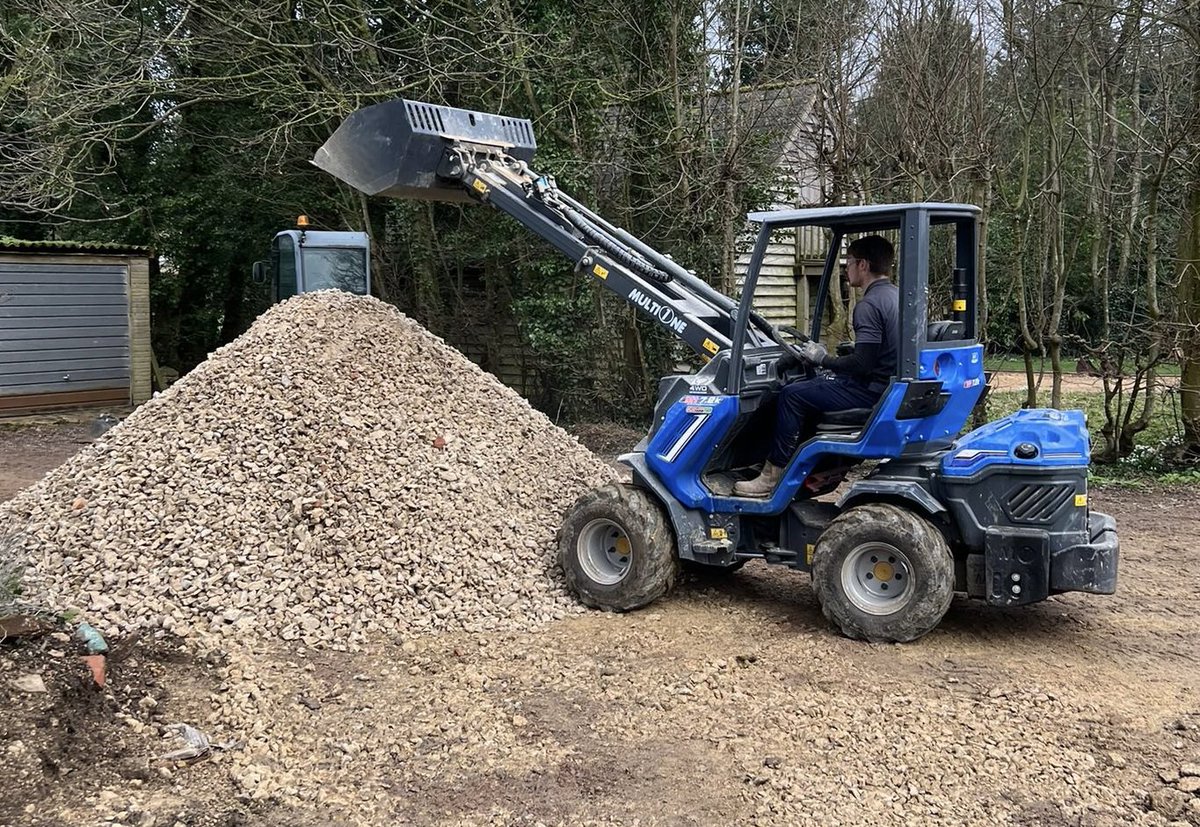 MultioneUk's tweet image. On site with Marlake Landscaping...
On this job the MultiOne 7.2K #compactloader was used alongside a #concretecrusher to recycle an old roadway into hardcore on site.
More back breaking work made easy with a #multioneloader!