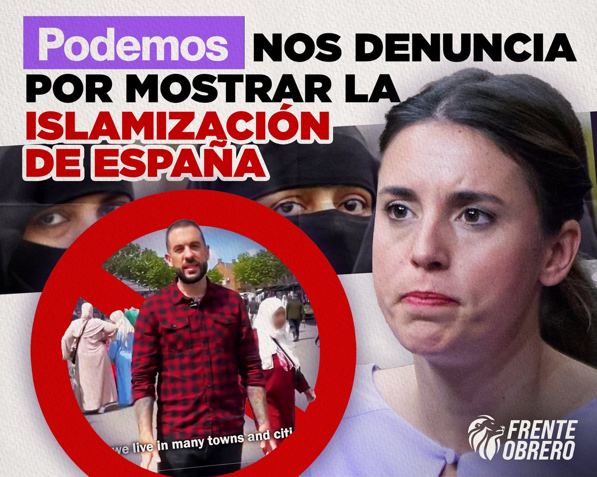 frenteobreroesp's tweet photo. NO NOS CALLARÁN.

Este 9 de junio, da un paso al frente. Vota Frente Obrero. https://t.co/NhVHchLcS3