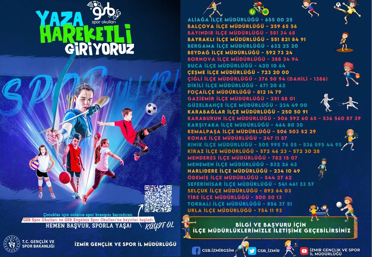 GSB_izmir's tweet photo. Haydi Çocuklar, Haydi Gençler 🙋🏼‍♀️ 
Ücretsiz Spor Kurslarımıza hepinizi bekliyoruz🤗 https://t.co/uNrh8uIu5x