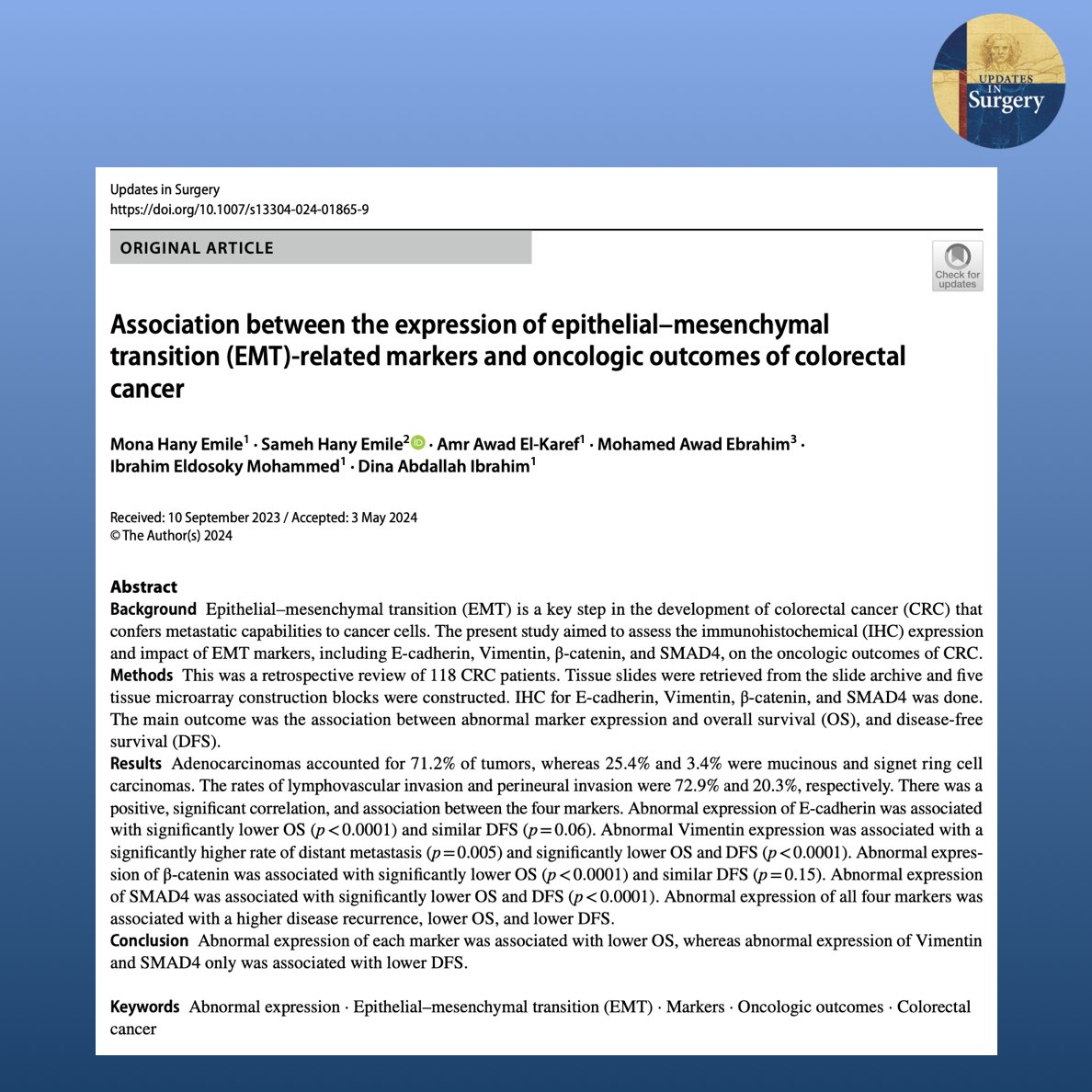 Updates in Surgery tweet media