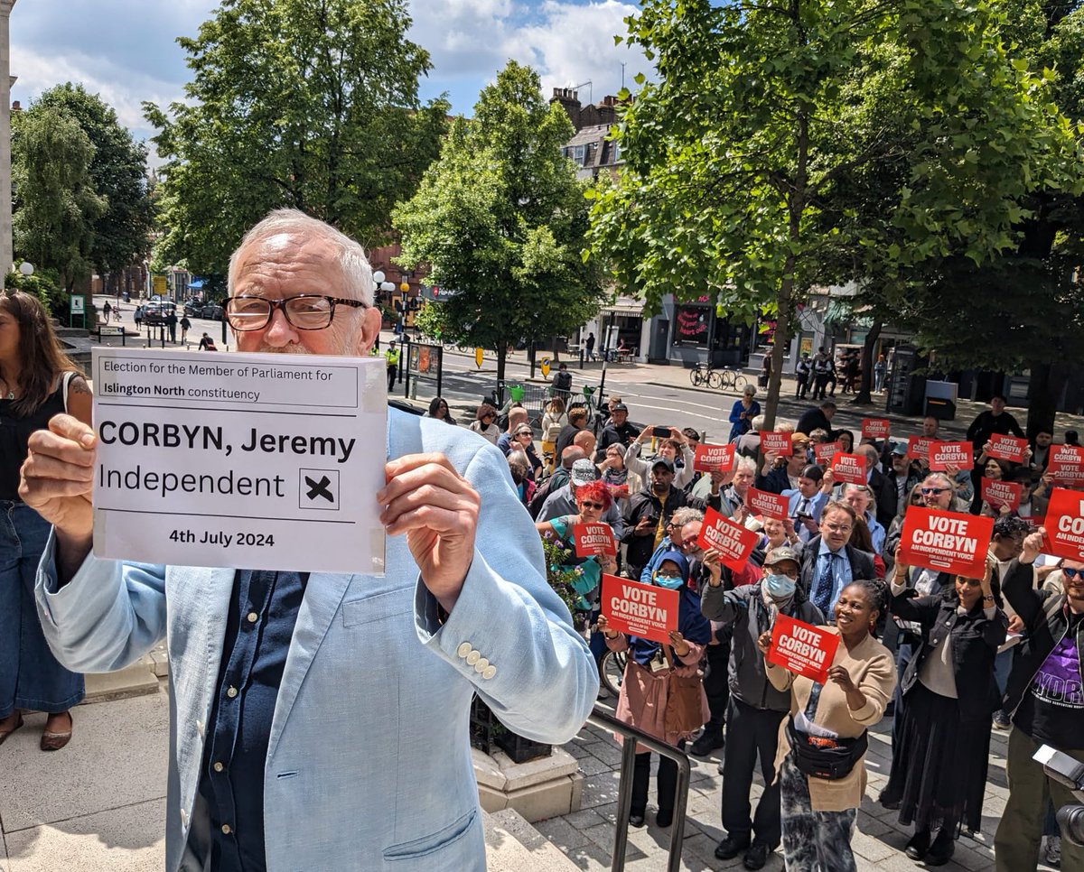 kennardmatt's tweet photo. Jeremy Corbyn took 9 years of hits from the British establishment because he stood up for peace, for justice, for Palestine, for us.

The war was never on him. He was the proxy. The war was on you.

We owe him. Now is our time to pay him back. See you in Islington North. https://t.co/CjLpTOKnKy