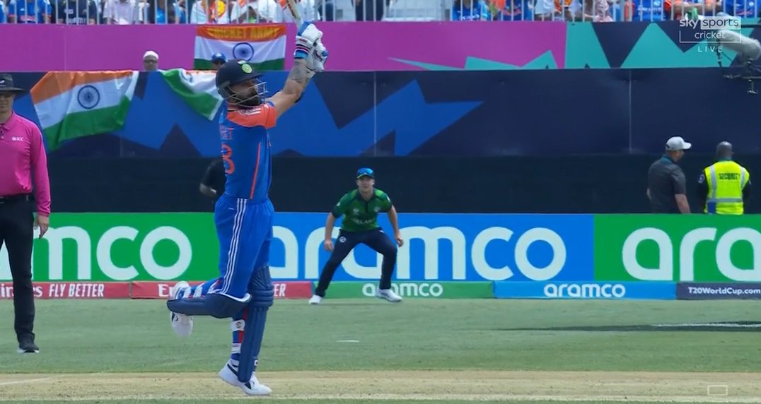 sai_whispers's tweet photo. #ViratKohli dismissed for 1(5)
#T20IWorldCup2024 #INDvsIRE #CricketinUS https://t.co/SRDcx7D1qH
