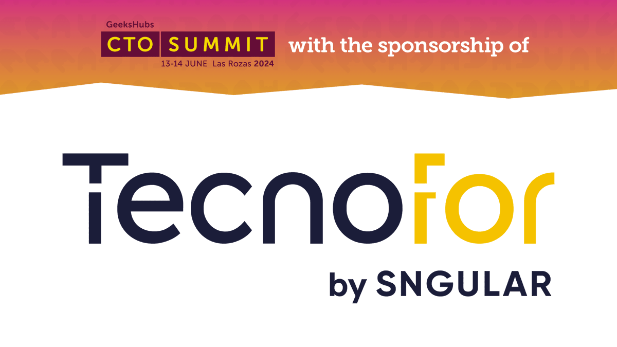 TecnoFor's tweet photo. ¡Nos vamos de festival al CTO Summit! 🎉
@geeksctosummit se trata del primer y único evento dirigido a CTOs y lideres tecnológicos en España que tendrá lugar el 13 y 14 de junio.
Nos vemos pronto... can't wait!
🔗 https://t.co/l8sZnCgGx9
#CTOSummit #CTO #TecnoFor https://t.co/qgqxc0wIGX