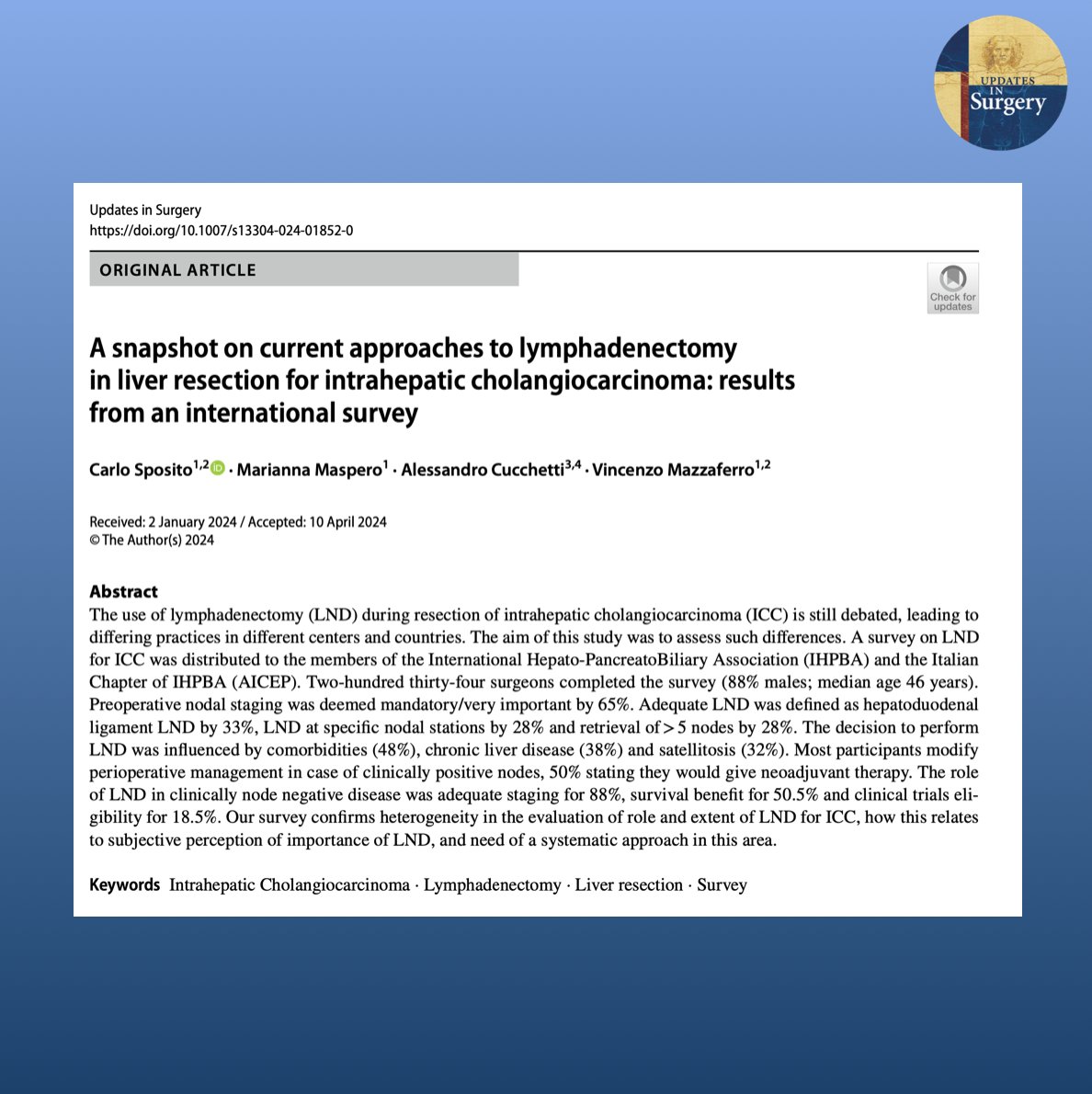 Updates in Surgery tweet media