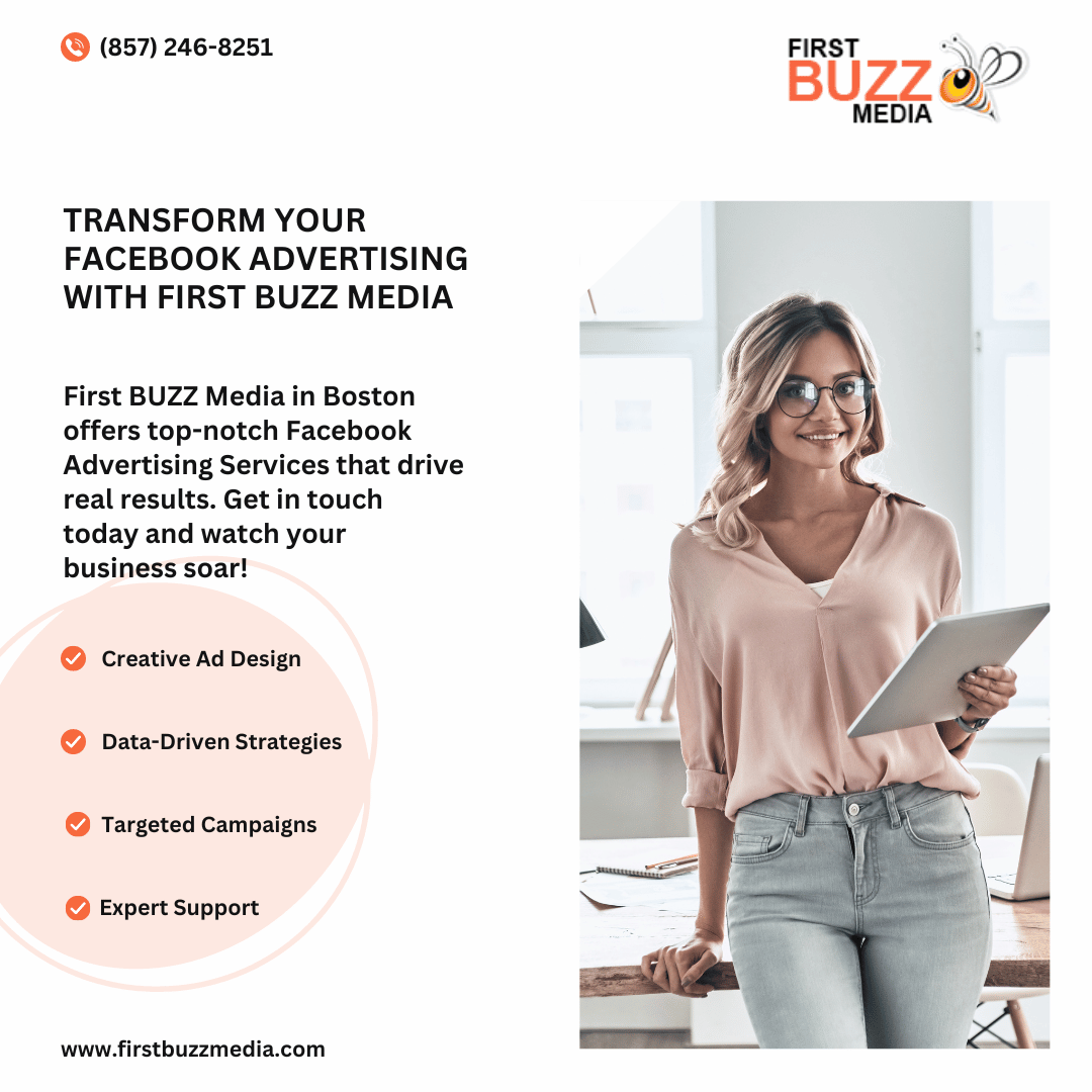 marcellee617's tweet photo. Want to get the best return on your advertising investment? First BUZZ Media’s Facebook Advertising Services in Boston are designed to optimize your campaigns for maximum impact and efficiency. Let us help you achieve your business goals with customized ad solutions. https://t.co/Tw2Y6qKvXH