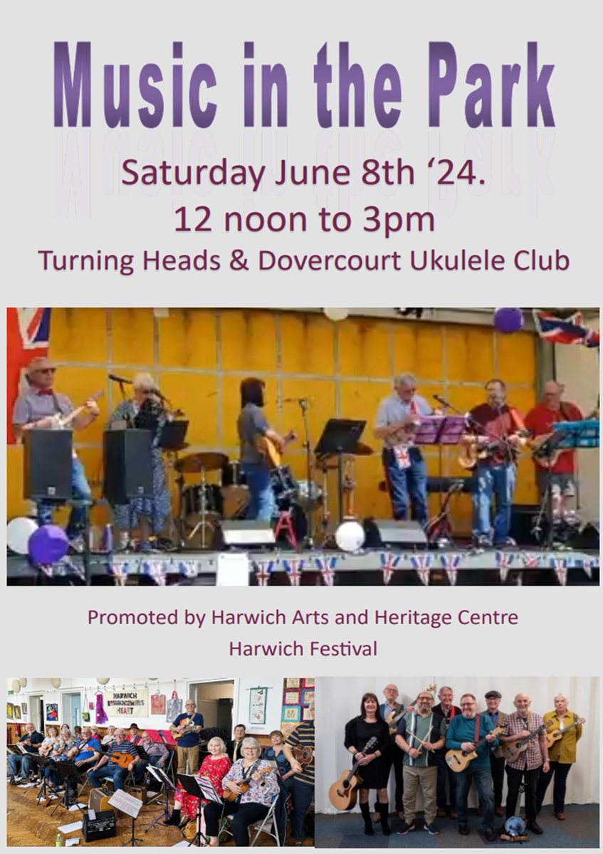 HarwichFestival's tweet photo. This Saturday - it's all about the Ukes!
Free to attend so why not pop along?
#UKES #Festival https://t.co/v1XSIvCl8O