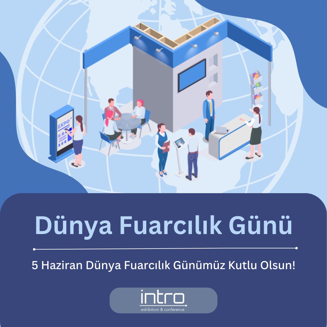 intro_fair's tweet image. Başarılarla dolu fuarcılık yolculuğumuzda merdivenleri çıkmamızı kolaylaştıran tüm çalışma arkadaşlarımızın &quot;Dünya Fuarcılık Gününü&quot; Intro Fair ailesi olarak en içten dileklerimizle kutlarız.
#dünyafuarcılıkgünü #ıntrofair #introexhibitionconference #fair #exhibition #conference