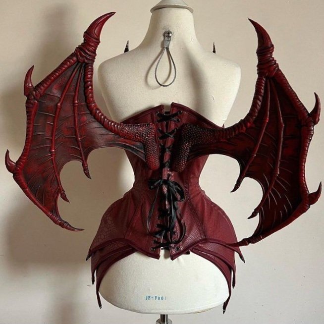 deathndhorror's tweet photo. Demon woman corset by Wyte Phantom https://t.co/p5038VsicO