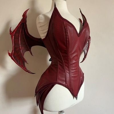deathndhorror's tweet photo. Demon woman corset by Wyte Phantom https://t.co/p5038VsicO