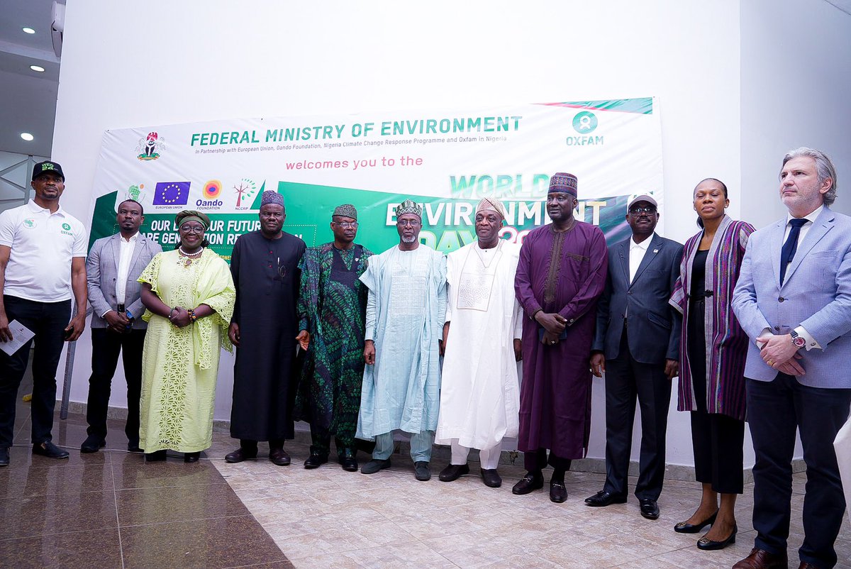 Happy #WorldEnvironmentDay
Honored to deliver my goodwill msg alongside the Minister of Env, H.E <a href="/BalarabeLawal/">Balarabe Lawal</a> &amp; other dignitaries. 

The theme #GenerationRestoration reminds us of the beauty of our 🌎 &amp; the fragility of our ecosystems. 
We need to take action to protect our 🌎.