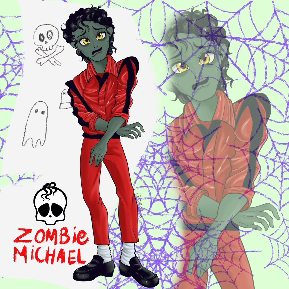 cesarte3009's tweet photo. This is how my version of zombie Michael turned out in the monster high world.
.
#monsterhighfanart #monsterhigh #michaeljackson #zombi https://t.co/ej26bJ2nVR