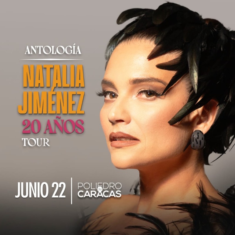 comegatopresent's tweet photo. Natalia Jiménez regresa a VENEZUELA con su tour ¡Antología 20 años! En esta oportunidad se presentará por primera vez en el POLIEDRO DE CARACAS. 
📆 Este 22 de junio  📆
ENTRADAS A LA VENTA YA EN 🎟️ @maketicket.ve !!! https://t.co/fqNDFcOENa