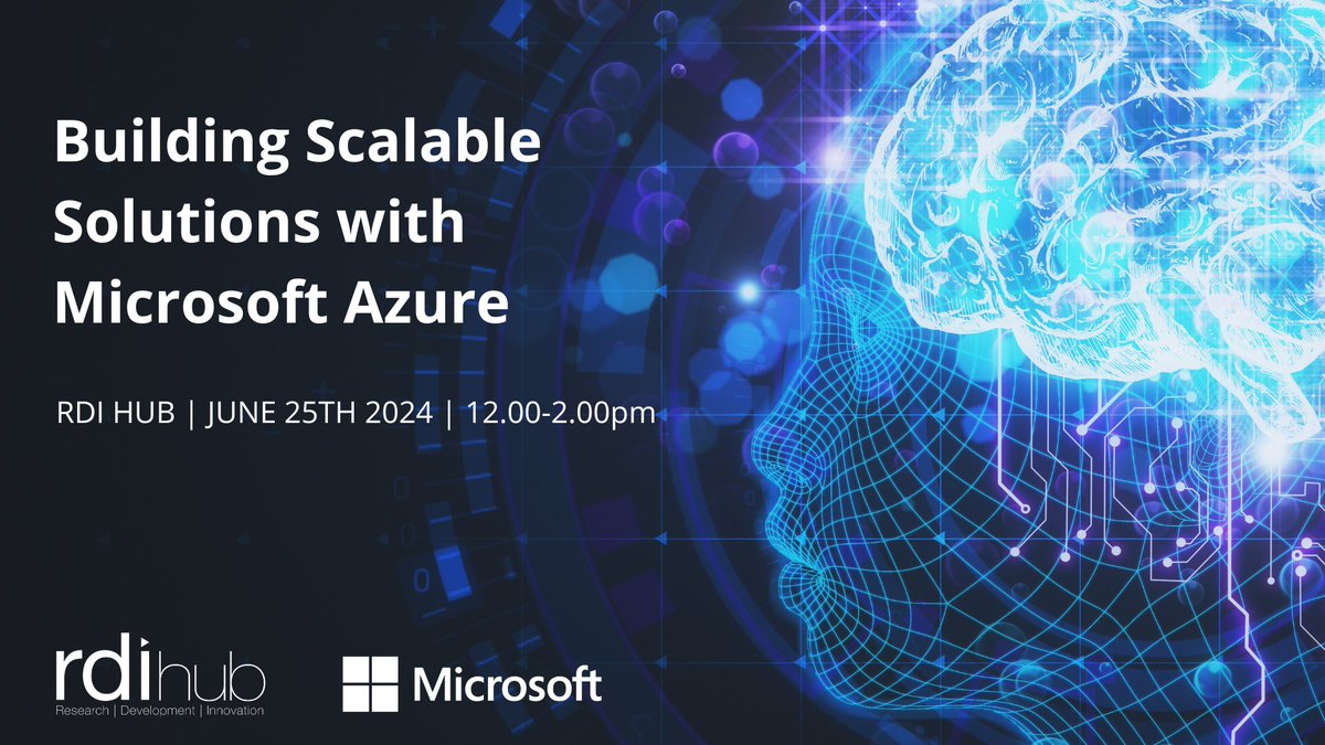 📢Join us on June 25th from 12.00-14.00 for our <a href="/Microsoft/">Microsoft</a> #AIMasterclass: 'Building Scalable Solutions with #MicrosoftAzure' 

👨‍💻A 2-hr masterclass designed for #developers #ProductManagers #DataScientists &amp; #CTOs...

🎟️Register here - hybrid event:
bit.ly/4bLtLgK