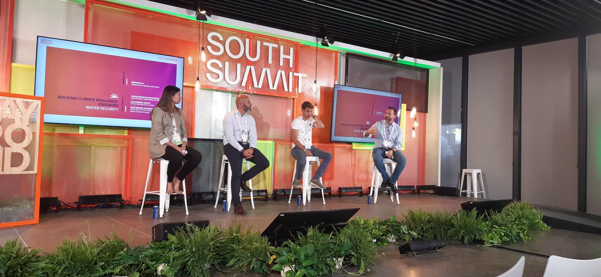 Jorge Marcos, Lead Project Manager at Opentop | Building Climate Resilience: Ensuring Water Security panel. How Opentop at #Valenciaport support some water related initiatives widening the scope to climate impact in ports. #ValenciaInnovationCapital #SouthSummit24.