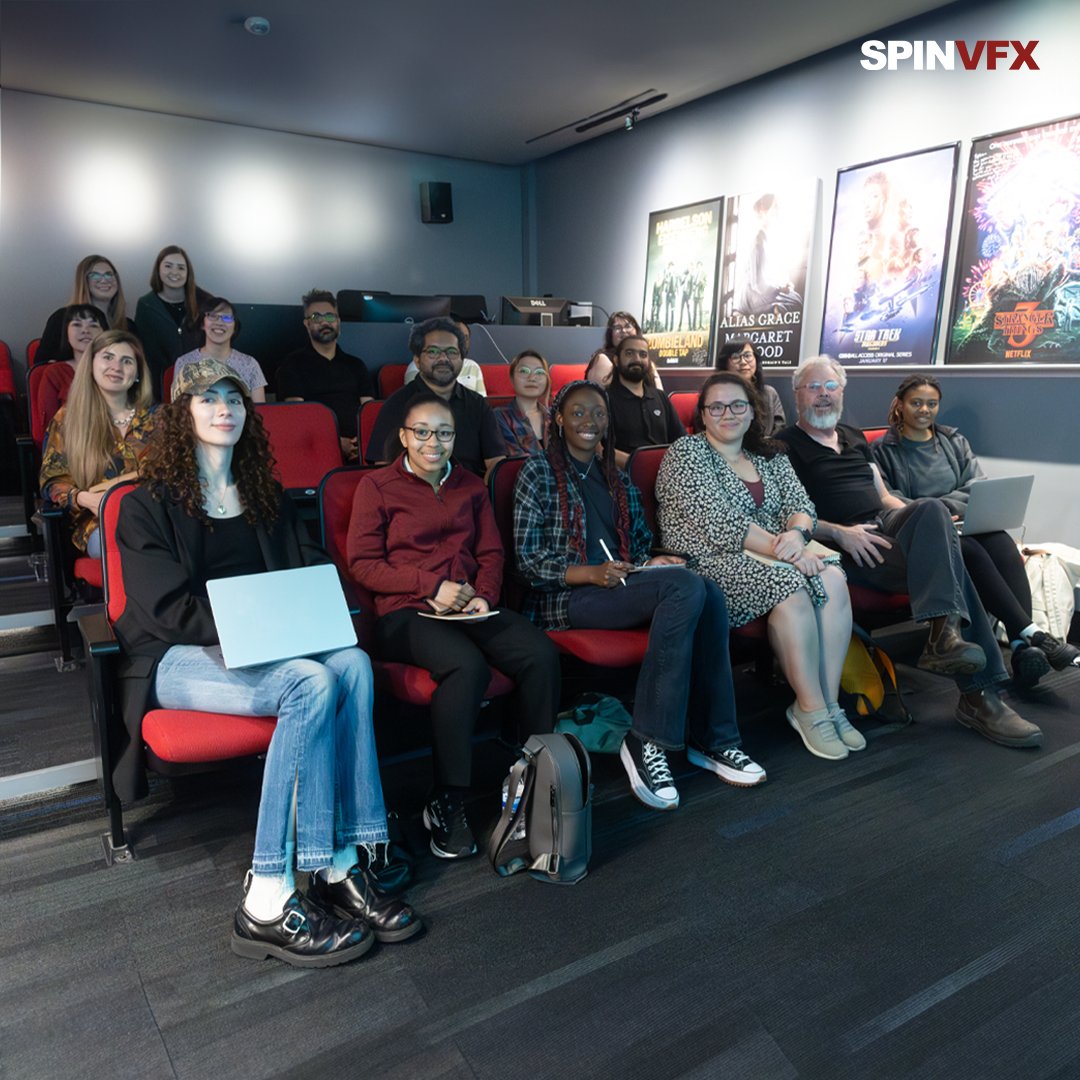 SpinVFX's tweet photo. It was our pleasure to welcome the students of the @ReelWorks and @WBD Access Canada’s VFX Coordinator Training Program to our studio. Here’s wishing the next generation of VFX artists the very best in their careers!
#TeamSpinVFX #VFXLife #ReelWorks #WarnerBros #VFXCoordinator https://t.co/Jt51QoTaiC