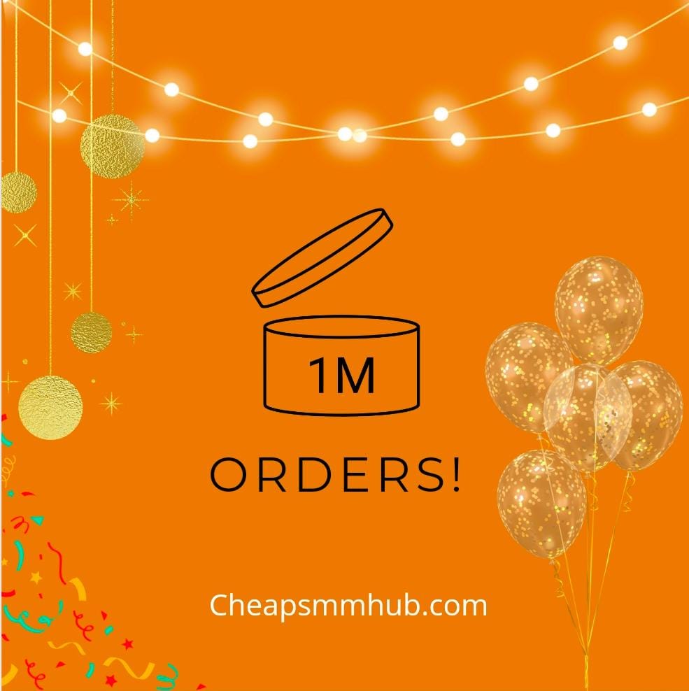 cheapsmmhub's tweet photo. Cheapsmmhub has successfully completed 1 million orders. Thank you to all our customers for your continued support and trust in our services. We are committed to providing top-quality social media marketing solutions for your business needs

https://t.co/ObqYiGKfq2
#cheapsmmhub https://t.co/7uFoYeSXDH
