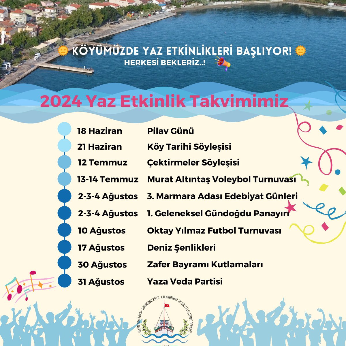 Geleneksel Köy Yaz Etkinlikleri Başlıyor!
Hepsi ve daha fazlası bu yaz Gündoğdu’da! 🤩🤩