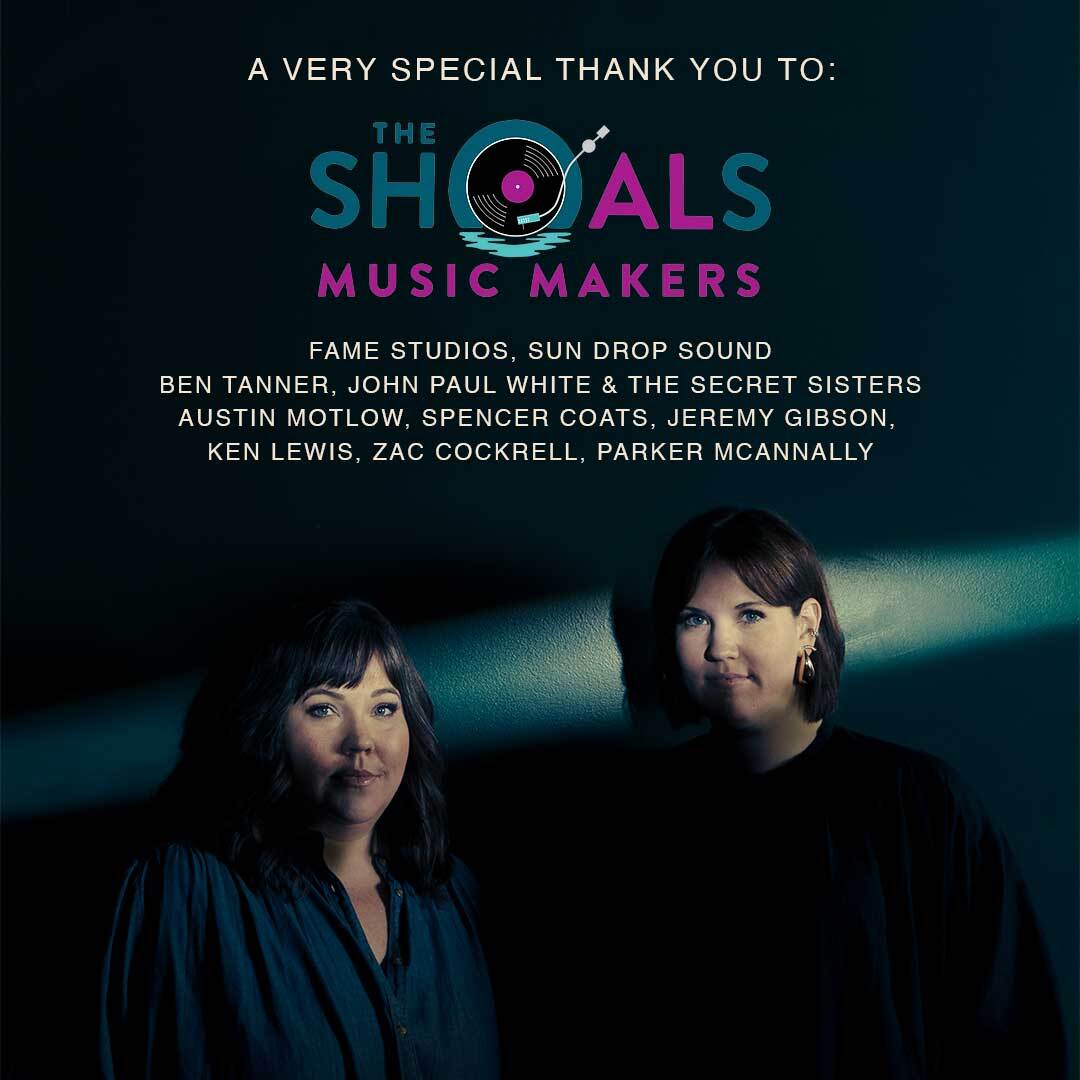 Thank you to the #ShoalsMusicMakers for supporting us through our album creation process. We are so proud of the magic made in those rooms with people we love and admire so dearly. #MindManMedicine #ShoalsMakers