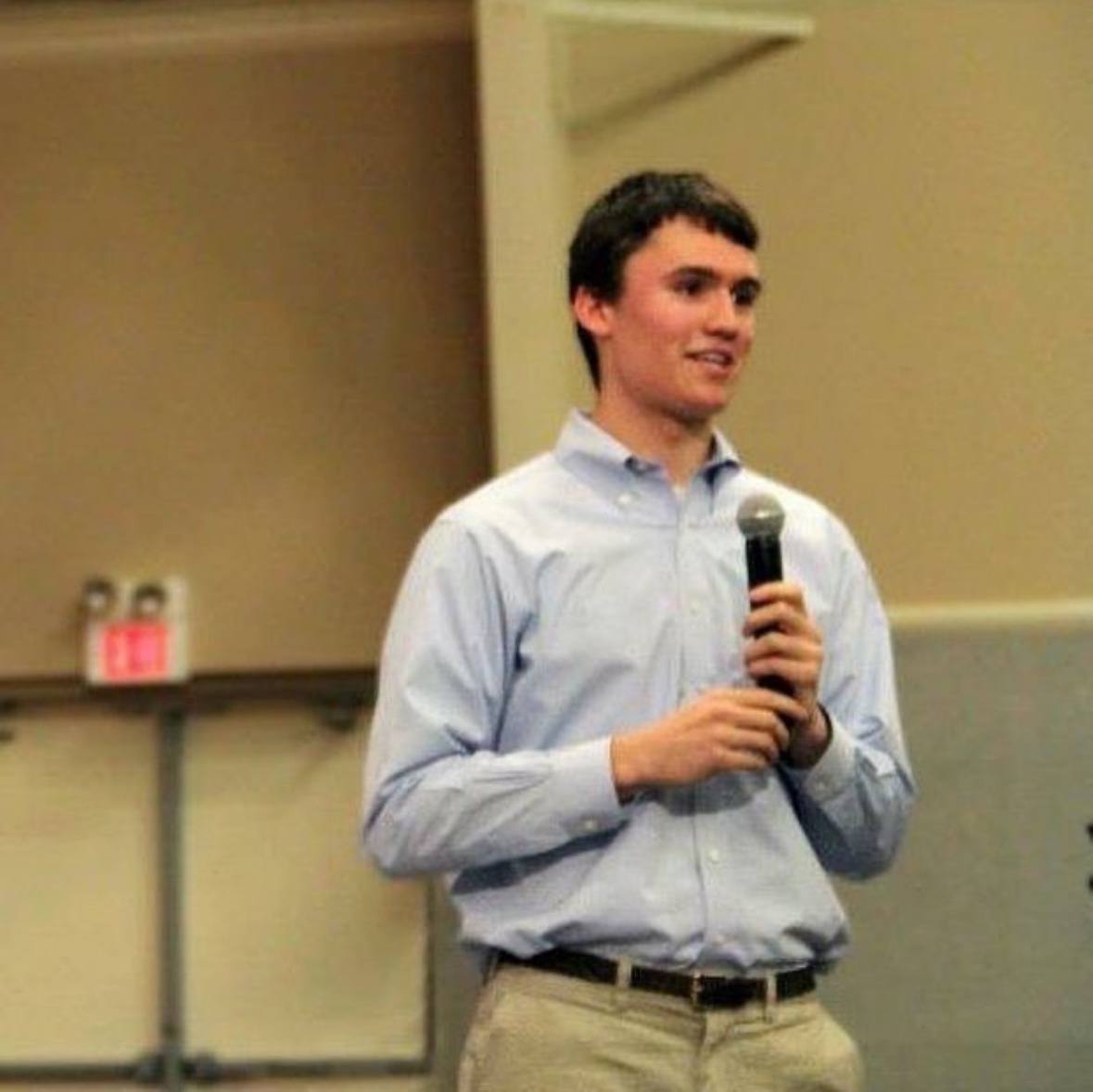 Charlie Kirk on X: "Here's me at 18-years-old at one of our first TPUSA  events (about six people showed up) and the garage in Illinois which was  our first HQ. The other